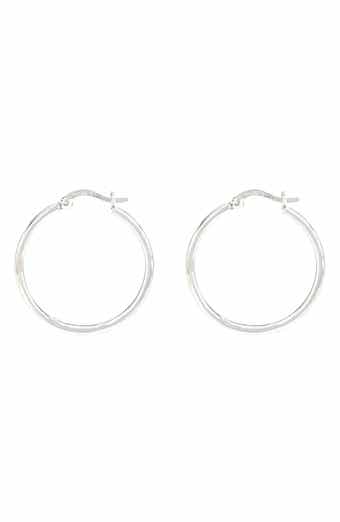 AMERICAN EXCHANGE Sterling Silver Hoop Earrings