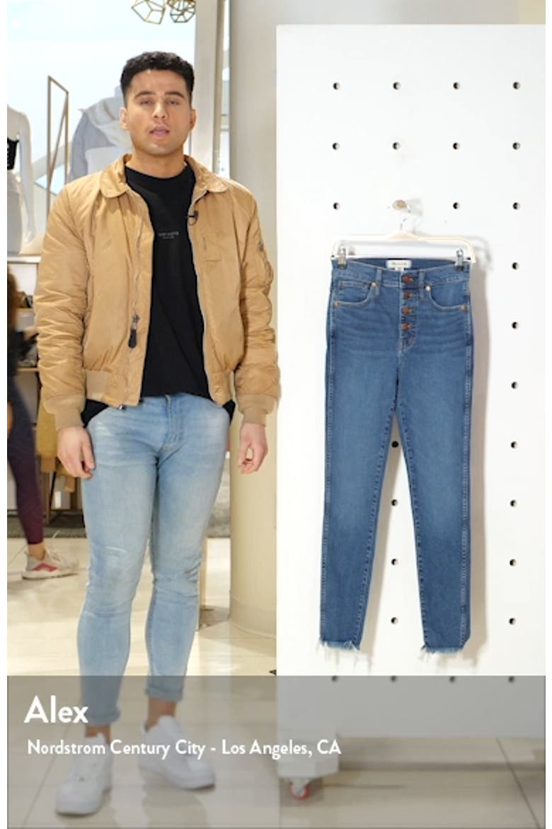 10-Inch High-Rise Skinny Jeans: Button-Front Edition video
