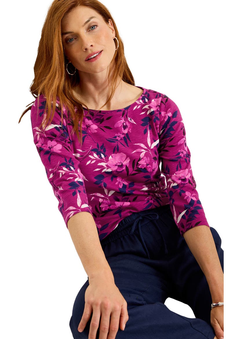 Ashby Isles Sunset Shimmers Cotton Top, Alternate, color, CABERNET CRUSH