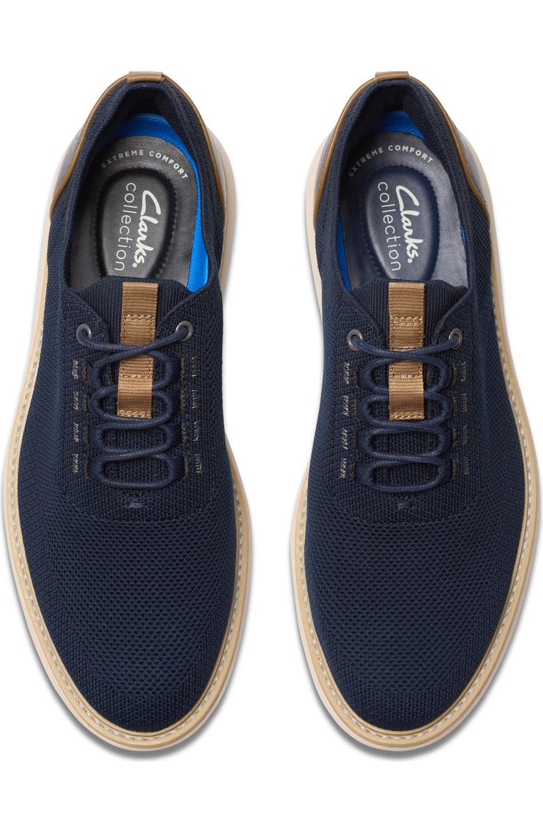 Clarks<sup>®</sup> Brantin Knit Sneaker, Alternate, color, Navy Knit