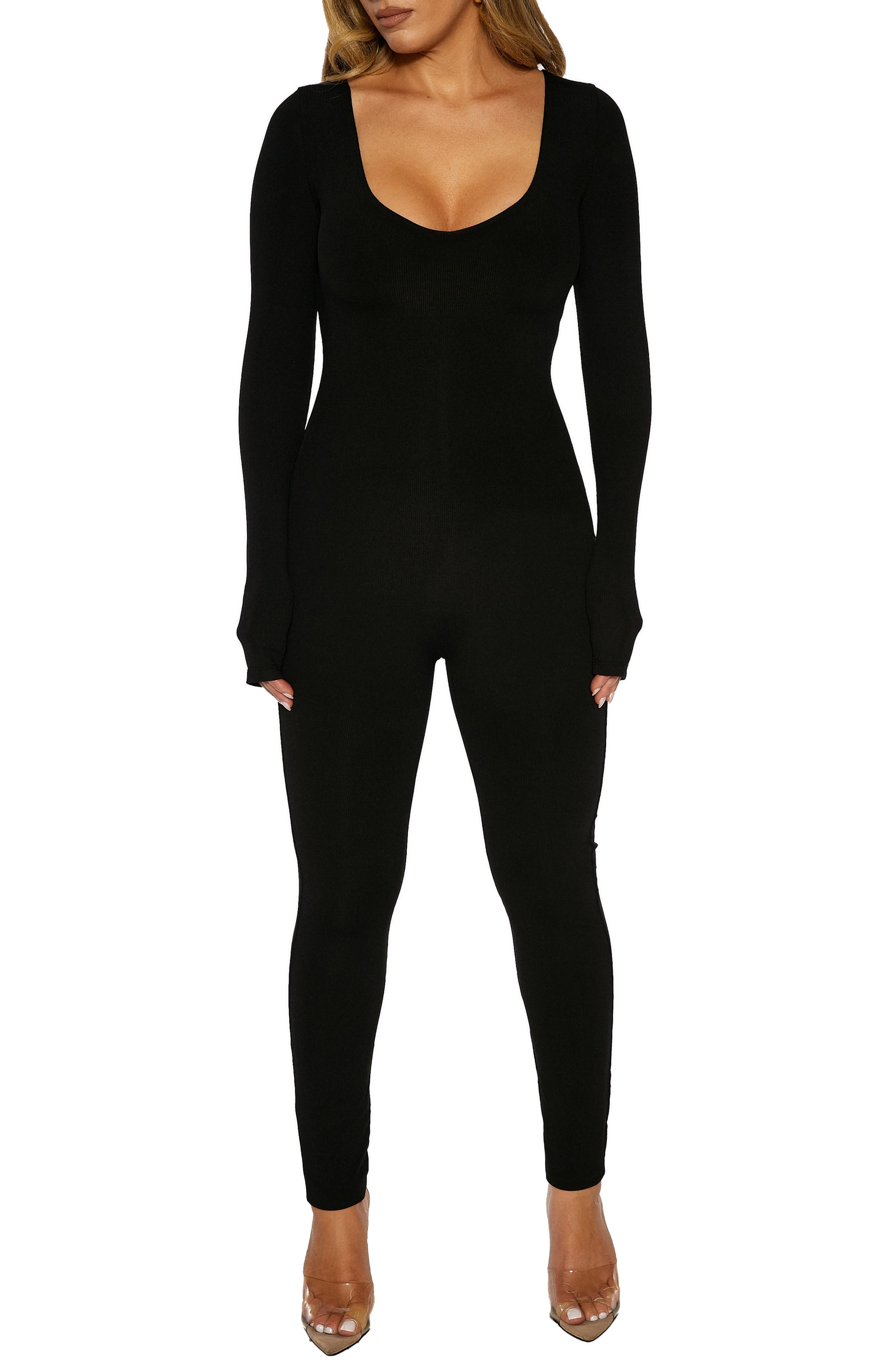 Naked Wardrobe Long Sleeve Jumpsuit