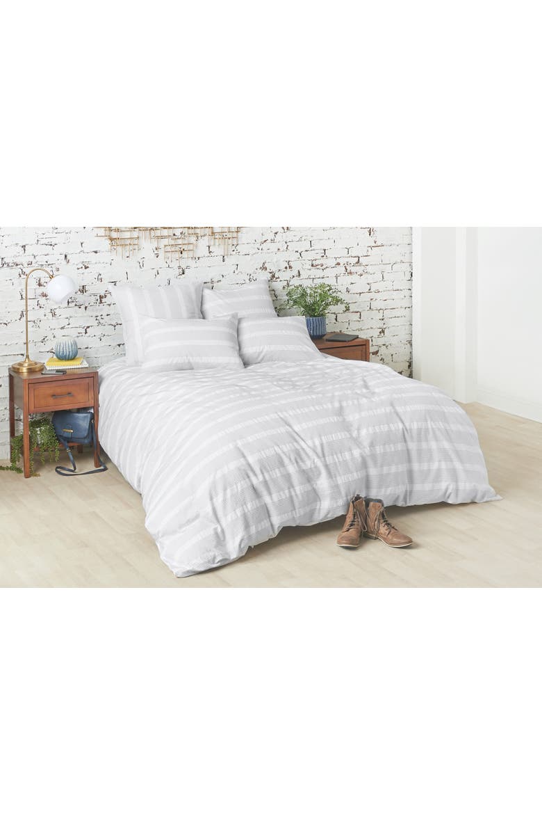 20" x 26" Mason Standard Wide Stripe Geometric Decorative Bedding Pillow Sham, Alternate, color, White