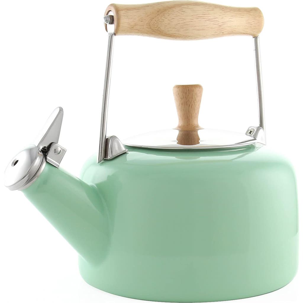 Chantal 1.4-quart Enamel-on-steel Sven Teakettle In Green