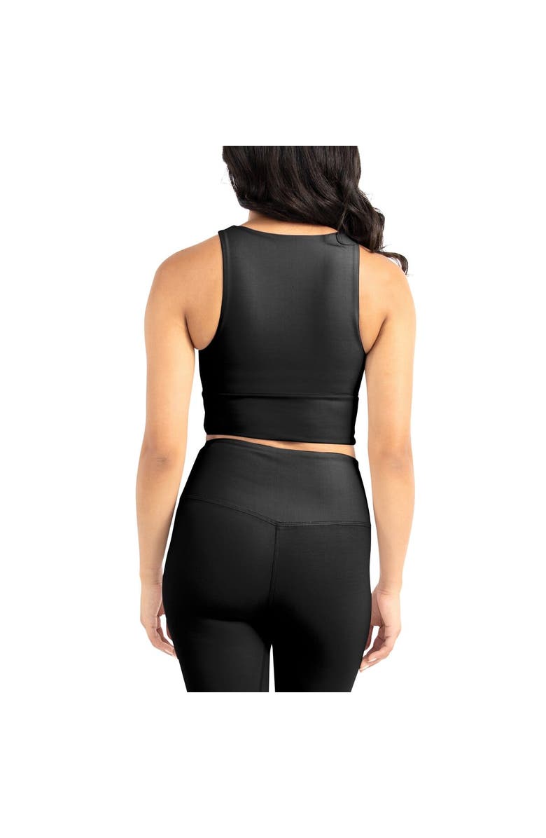 Certo Women's Kadi Brand Black Michigan State Spartans Buttery Soft Midi Bra & Leggings Set, Alternate, color, Black