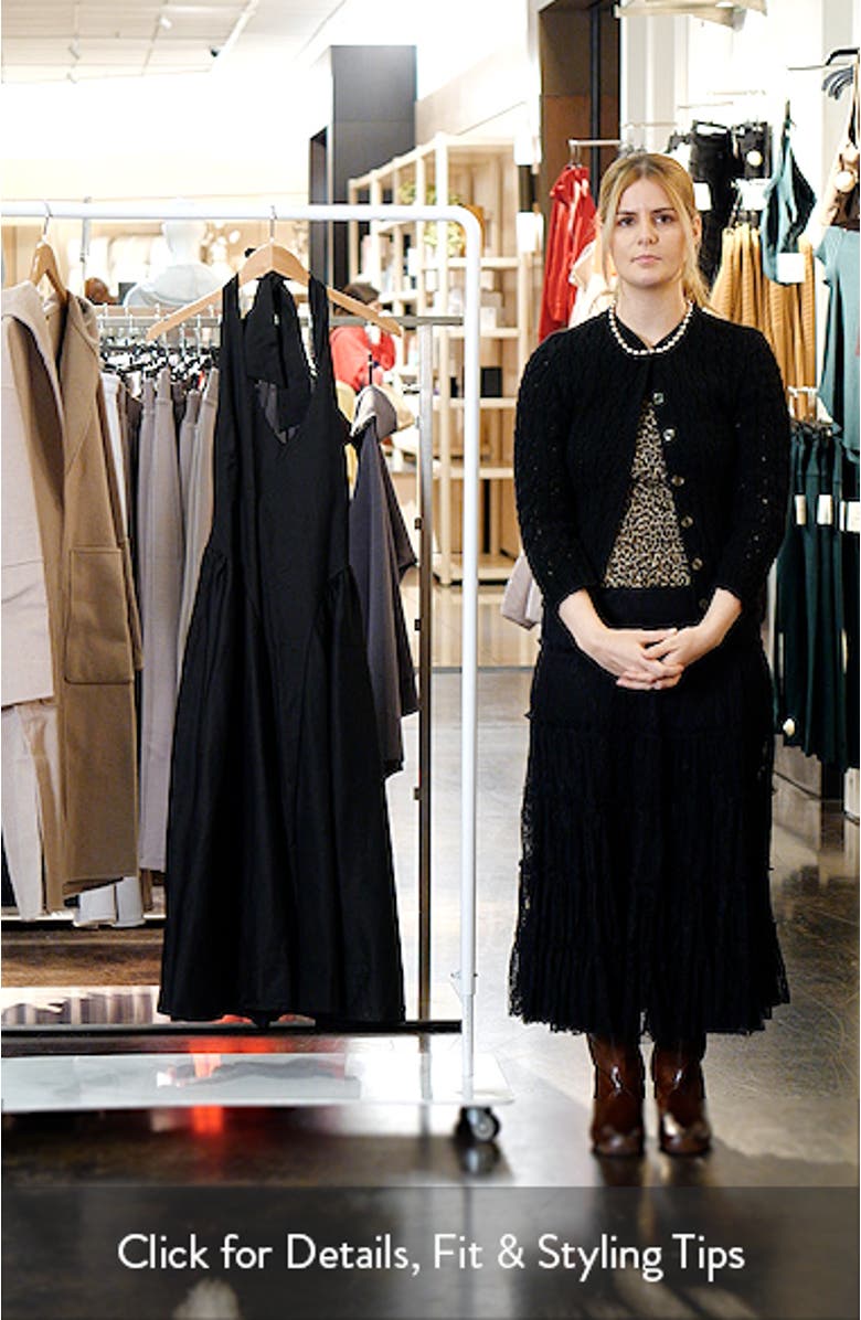 Meana Halter Neck Cotton Blend Dress, sales video thumbnail