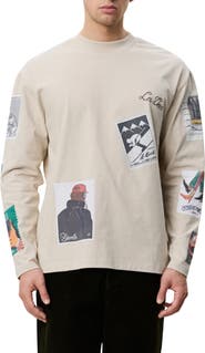 Les Deux Stamp Graphic Long Sleeve T-Shirt
