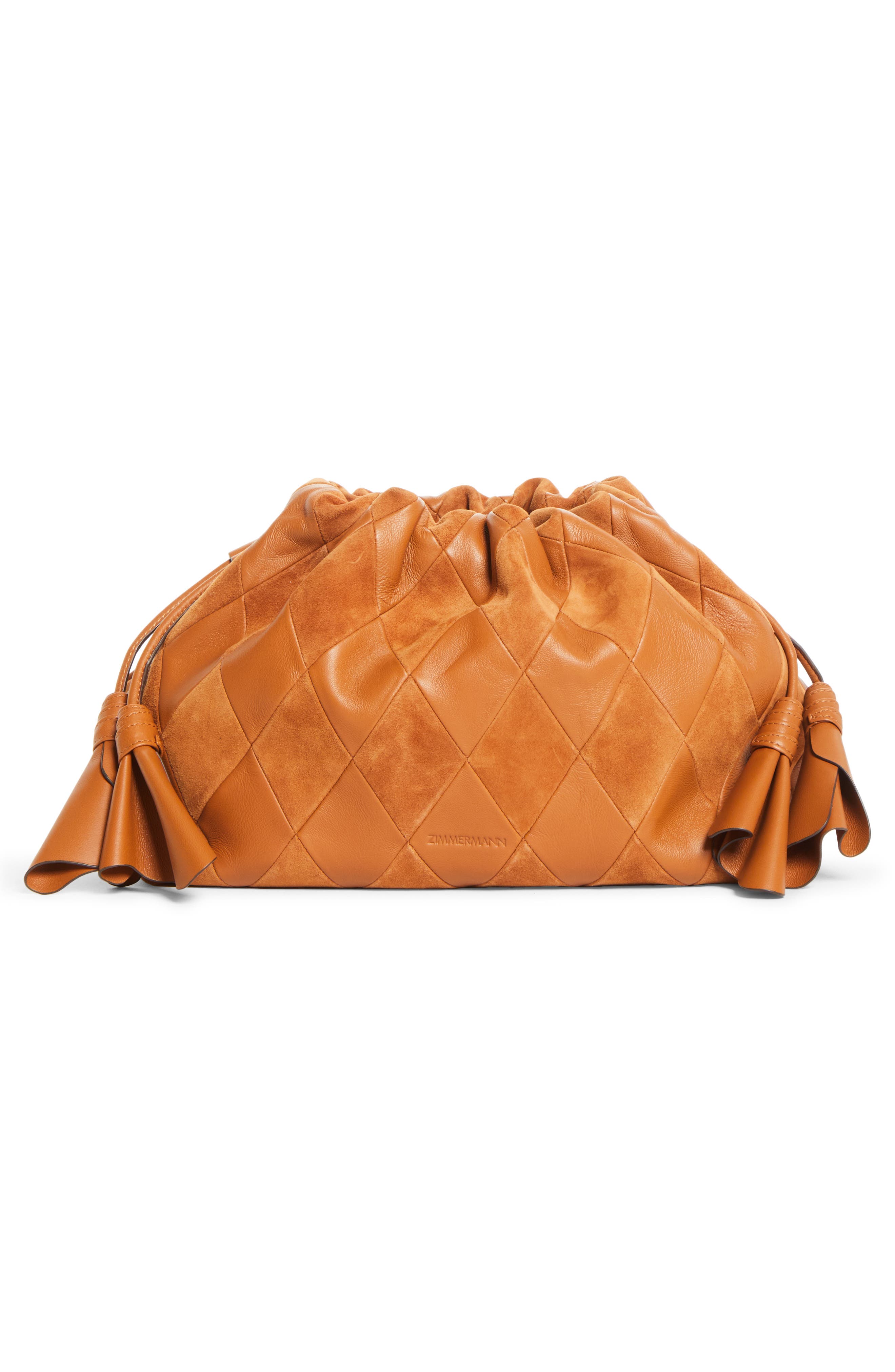 Medium Cloud 91 Clutch, Alternate, color, CARAMEL