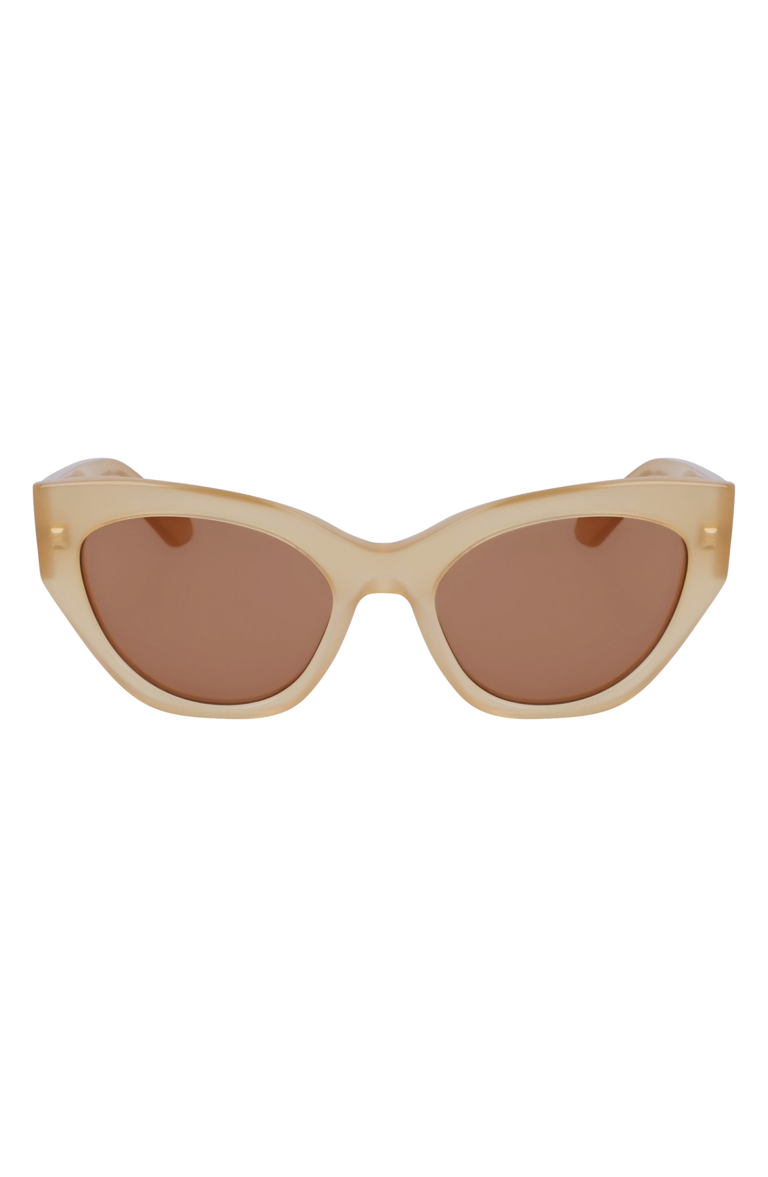 FERRAGAMO Classic Logo Tea Cup 55mm Cat Eye Sunglasses