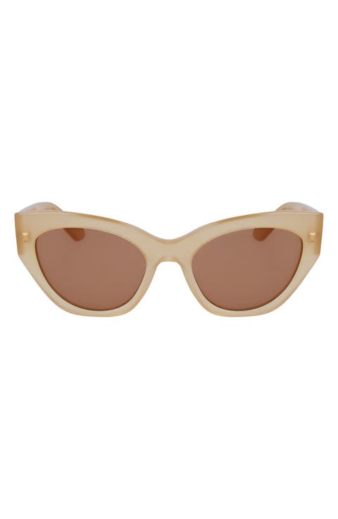 Classic Logo Tea Cup 55mm Cat Eye Sunglasses