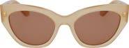 FERRAGAMO Classic Logo Tea Cup 55mm Cat Eye Sunglasses