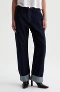 AG Mercer Cuffed High Waist Barrel Jeans