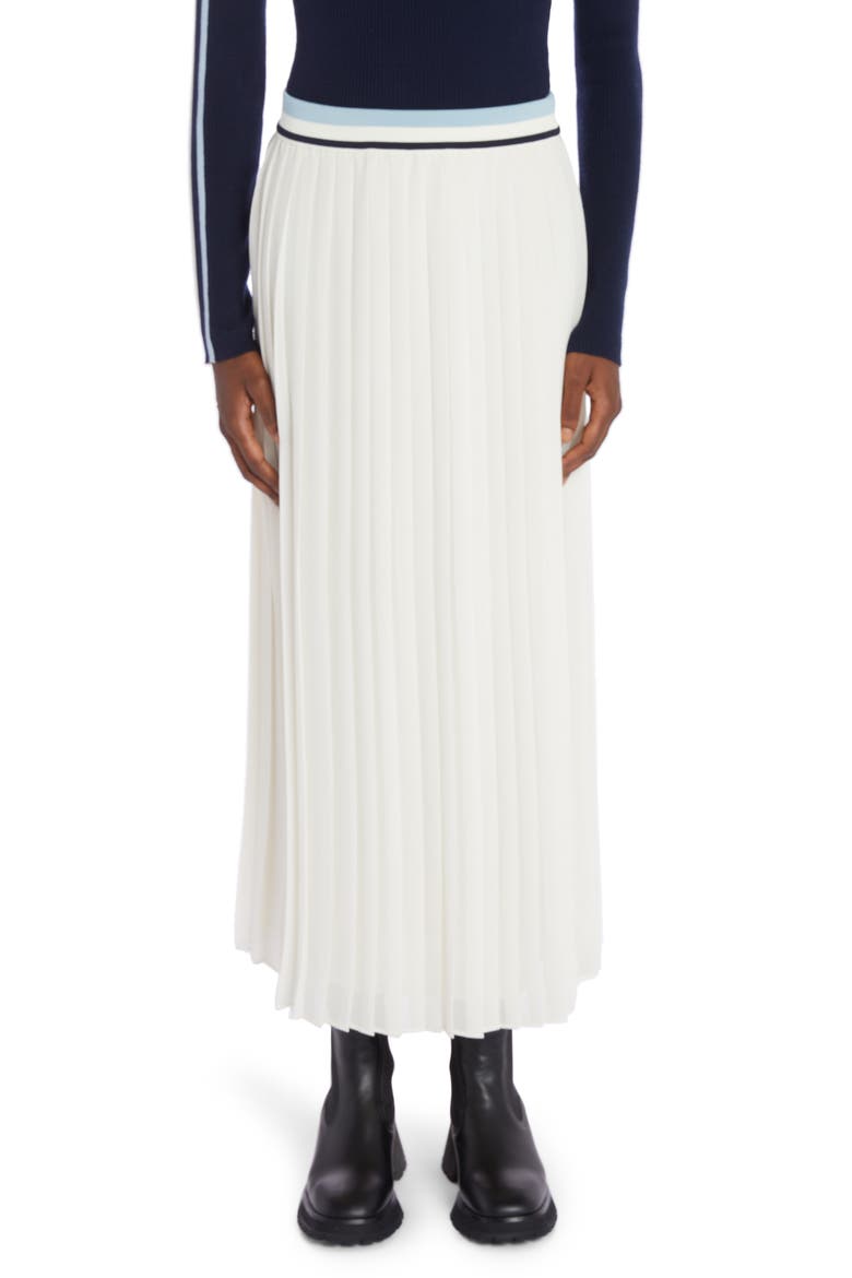 Pleated Skirt, Main, color, SILK WHITE