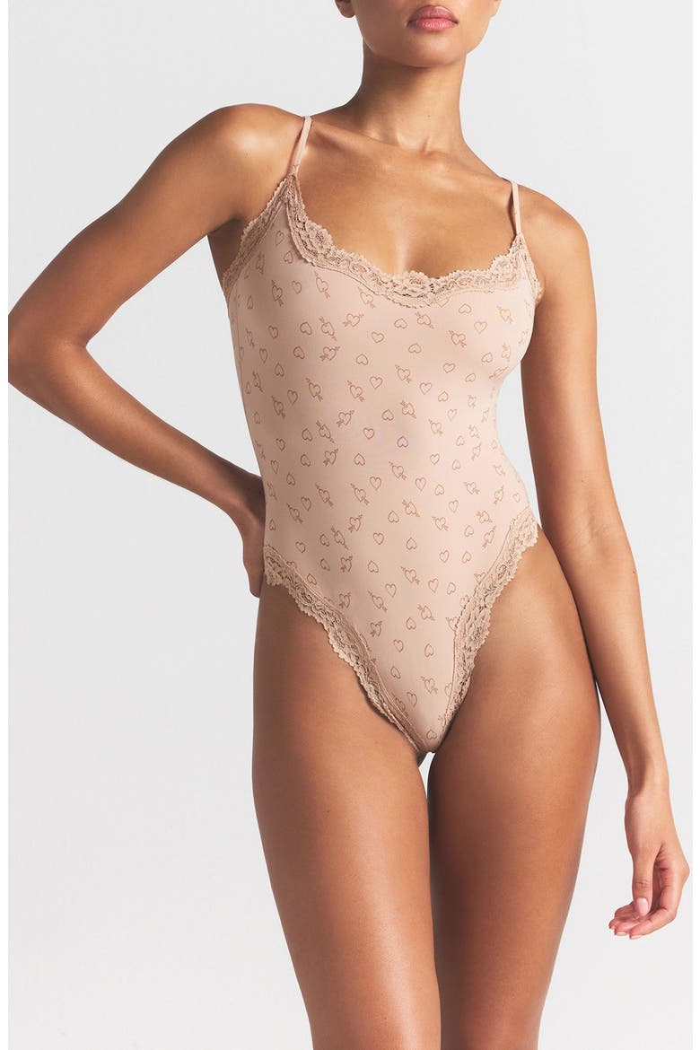 Fits Everybody Lace Cami Bodysuit, Alternate, color, MICA SKETCHED HEARTS