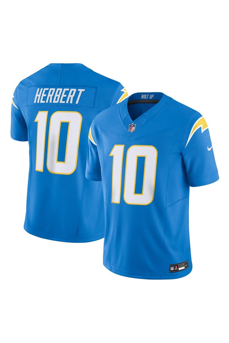 Men's Nike Justin Herbert Powder Blue Los Angeles Chargers Vapor F.U.S.E. Limited Jersey, Main, color, Powder Blue