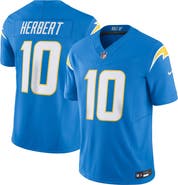 Nike Men's Nike Justin Herbert Powder Blue Los Angeles Chargers Vapor F.U.S.E. Limited Jersey
