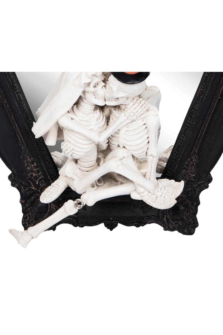 Kissing Couple Halloween Wall Art Tabletop Figurine, Alternate, color, White