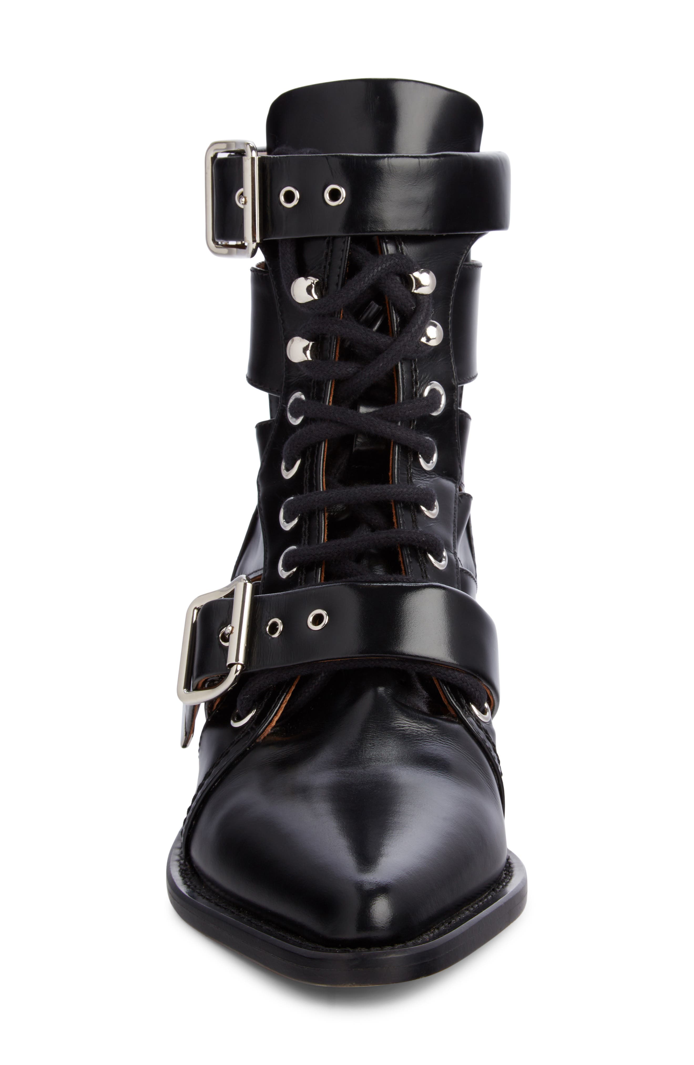 Chloé Rylee Caged Pointy Toe Boot, Alternate, color, 