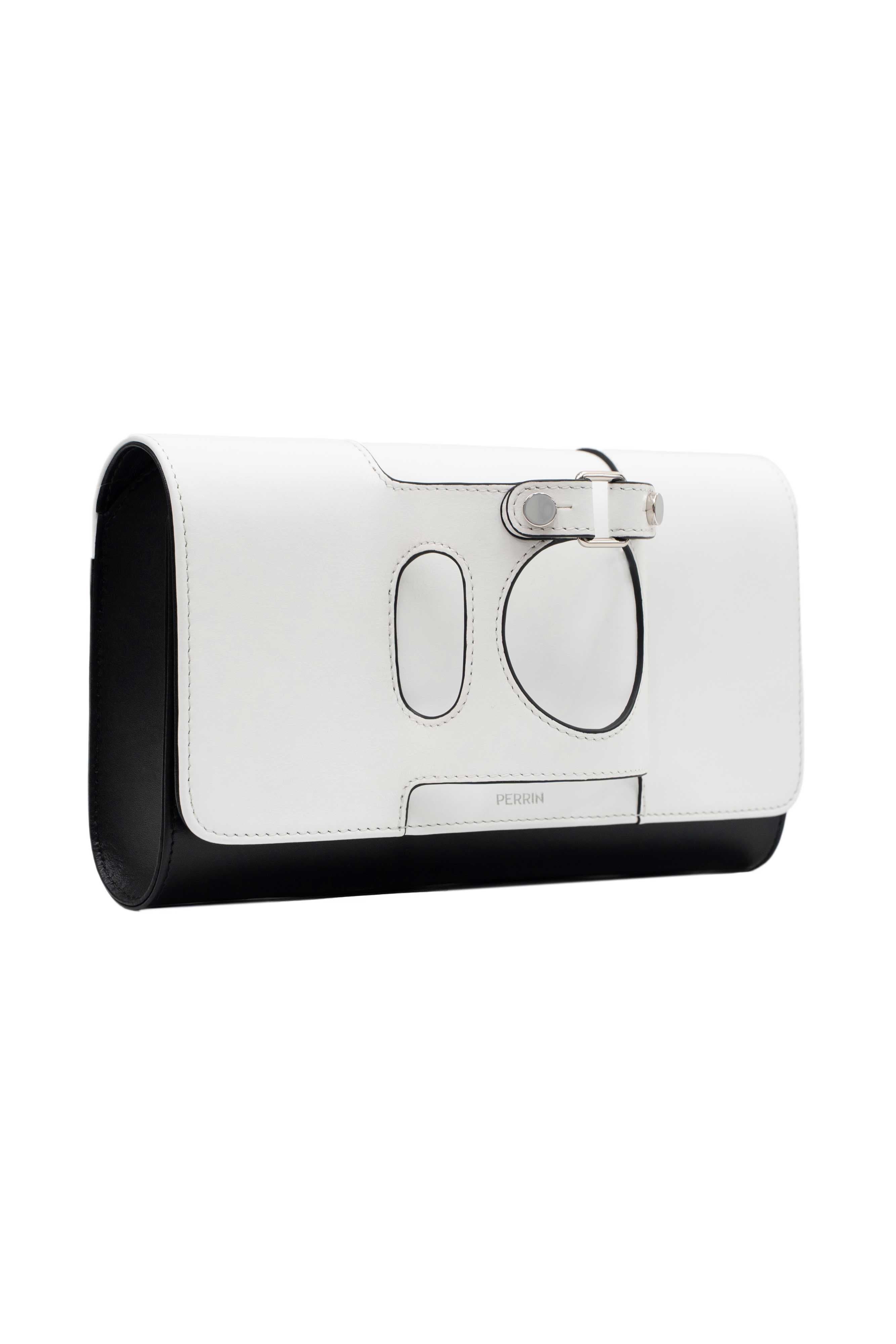 Le Rond Clutch, Alternate, color, WHITE / BLACK