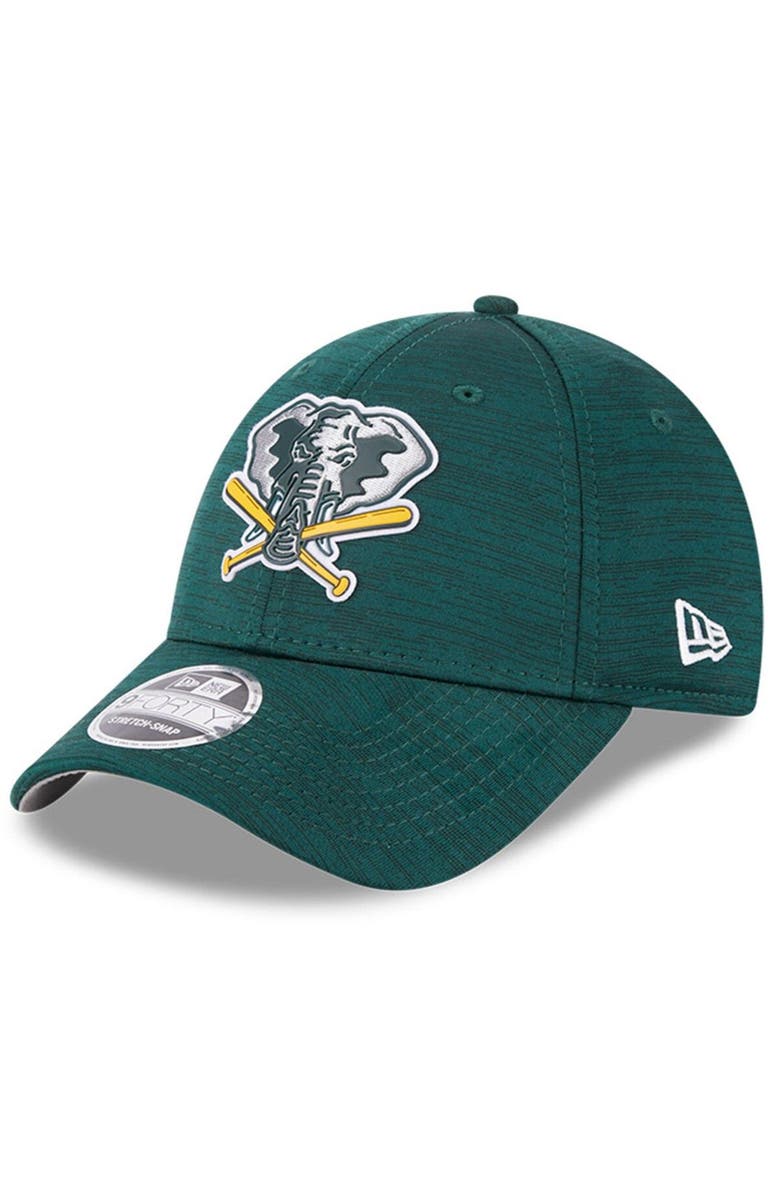 New Era Men's New Era  Green Oakland Athletics 2023 Clubhouse 9FORTY Snapback Hat, Main, color, 