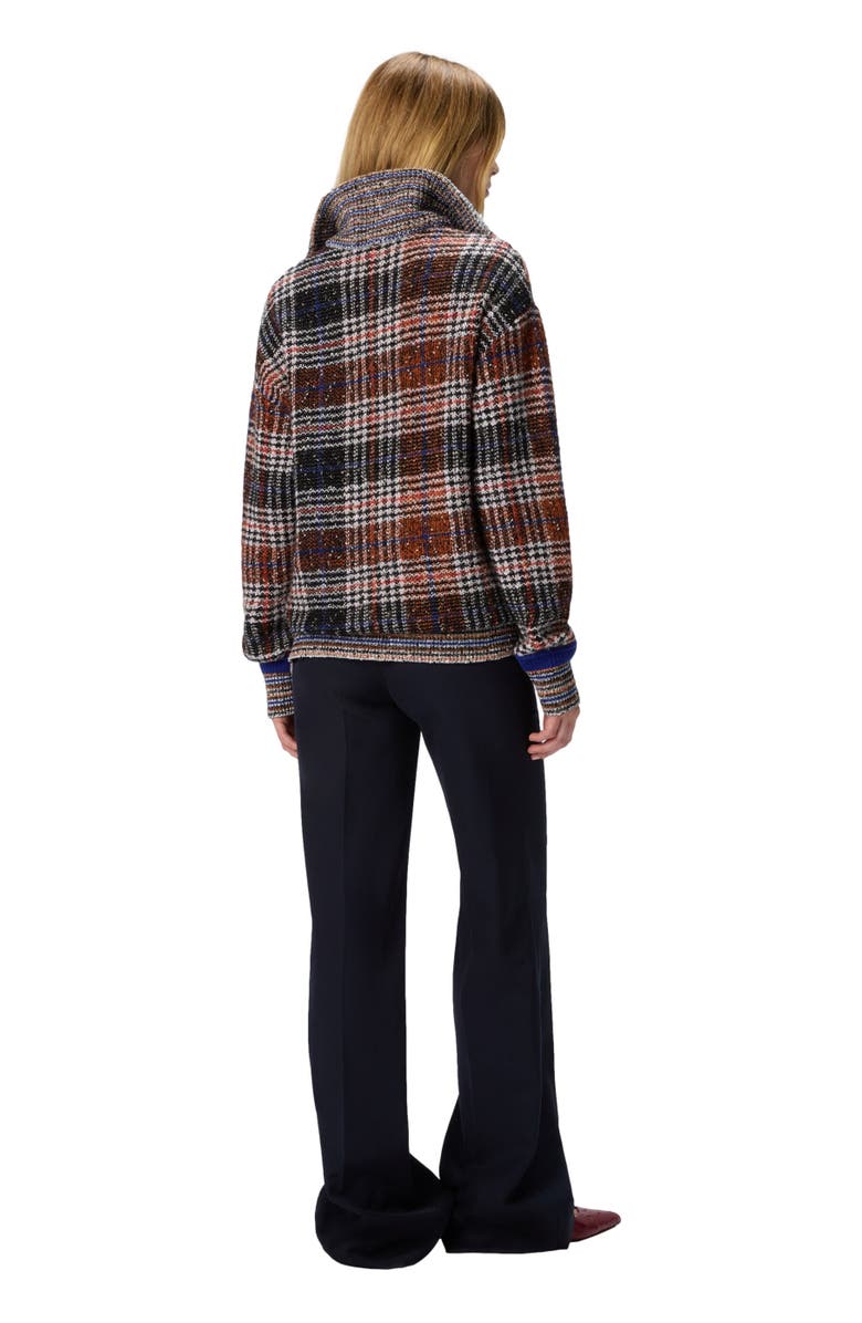 Missoni High-neck Sweater With Check Pattern, Alternate, color, Multicoloured