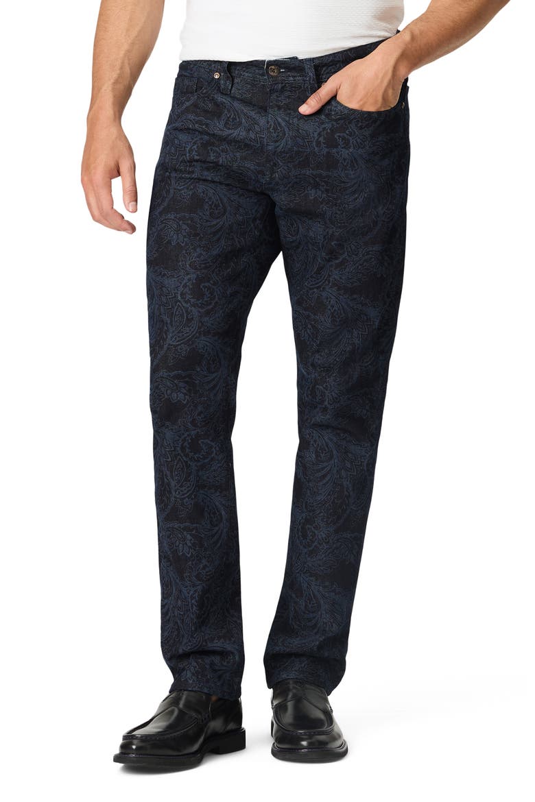 Barnton Paisley Jacquard Straight Leg Jeans, Main, color, INDIGO