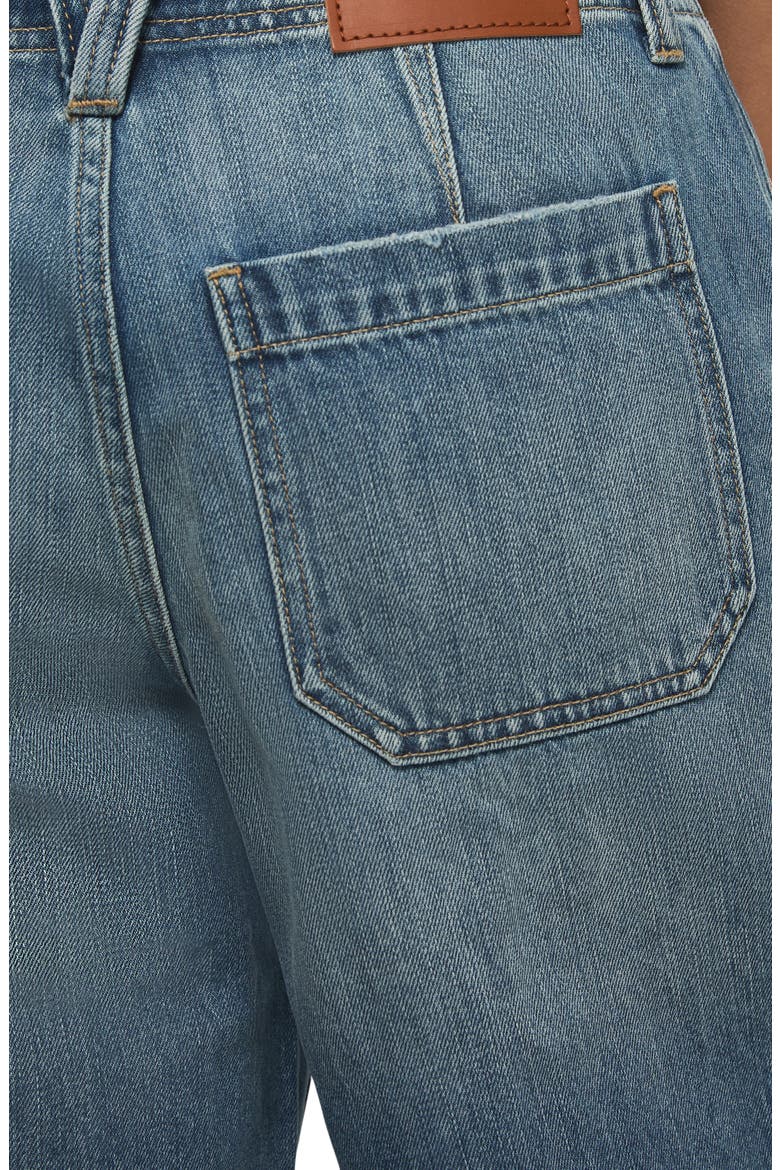 Low Rise Culotte Denim Shorts, Alternate, color, WILD CHILD WASH