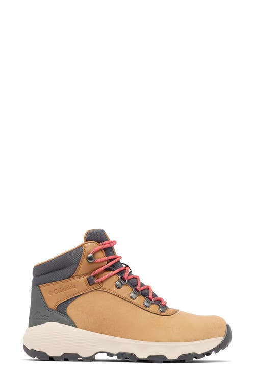 Columbia Newton Wander™ Waterproof Hiking Boot In Elk/sunset Red