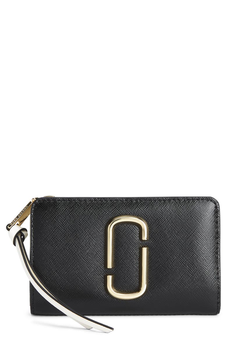 The Marc Jacobs Snapshot Leather Compact Wallet, Main, color,