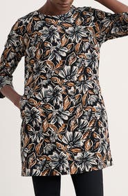 Seasalt Cornwall Port Gaverne Floral Organic Cotton Pincord Tunic