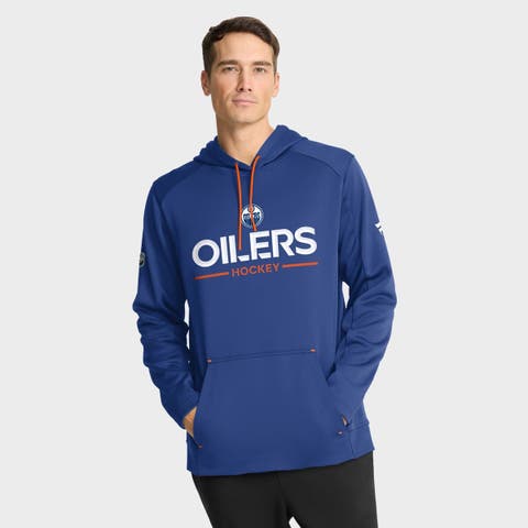 Men's Fanatics Royal Edmonton Oilers Authentic Pro Rink Hoodie