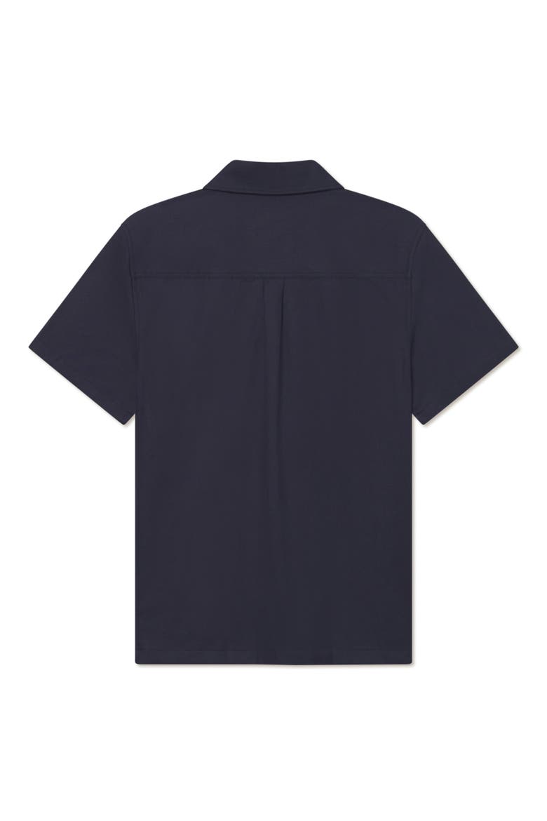 Kingsley Embroidered Camp Shirt, Alternate, color, DARK NAVY