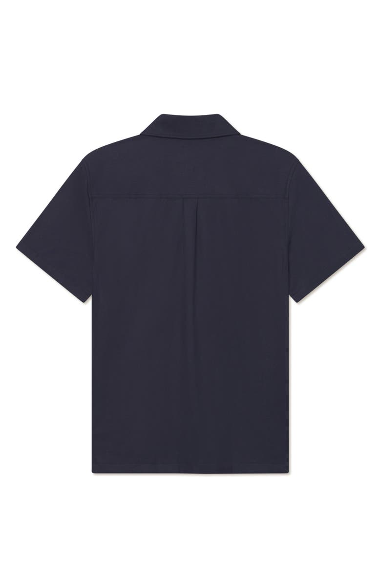 Les Deux Kingsley Embroidered Camp Shirt, Alternate, color, Dark Navy