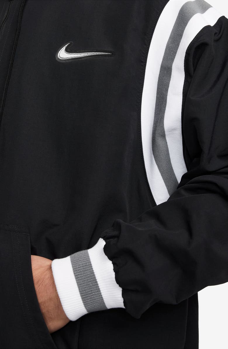 Nike Authentics Oversize Half Zip Nylon Hoodie, Alternate, color, 