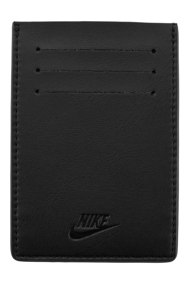 Air Force 1 Card Case, Alternate, color, BLACK/ BLACK/ BLACK