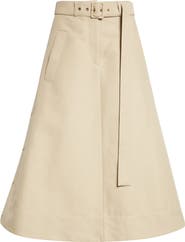 Moncler Belted A-Line Skirt