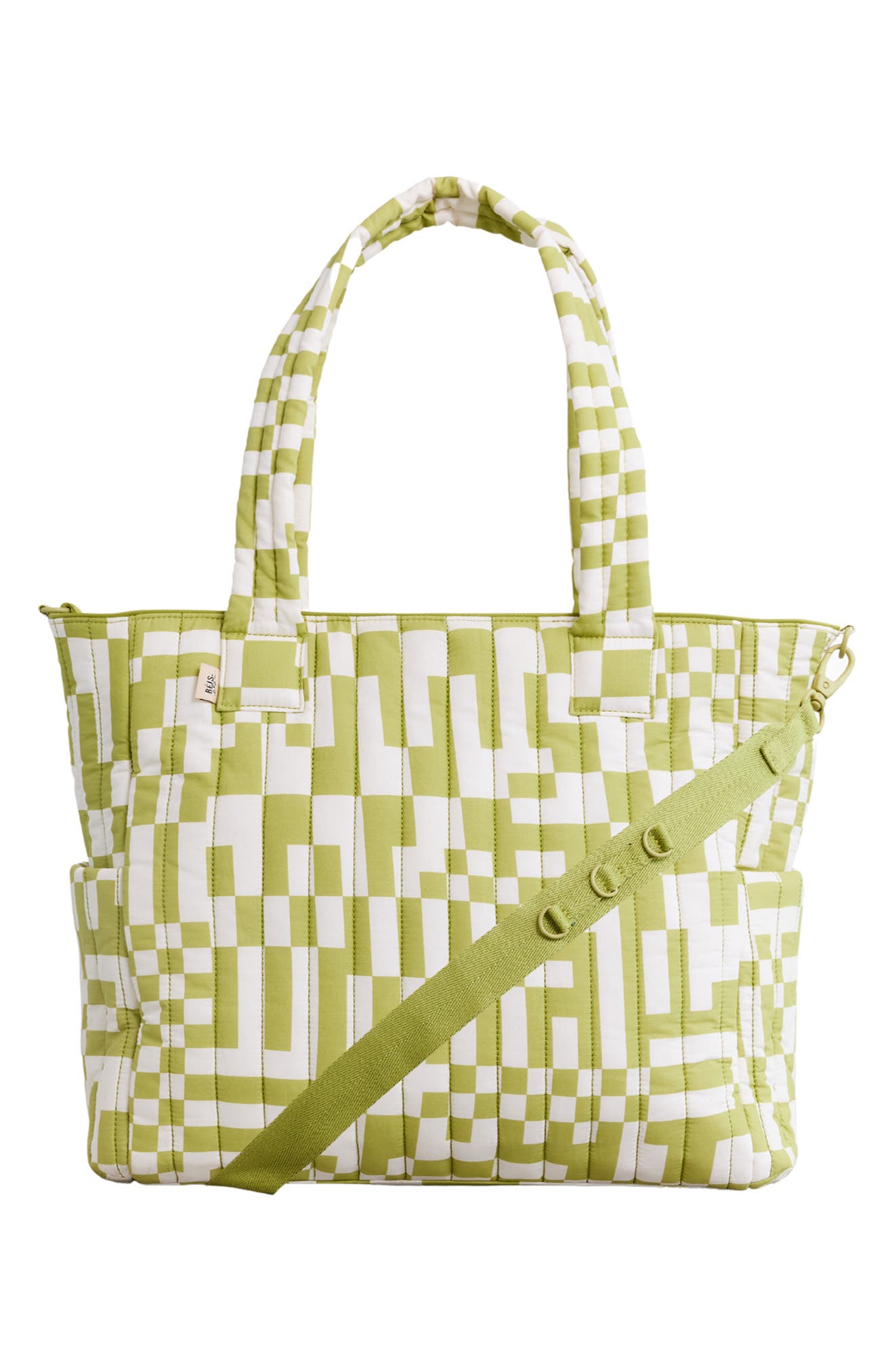 Béis Reversible Cotton Canvas Tote Diaper Bag, Alternate, color, 