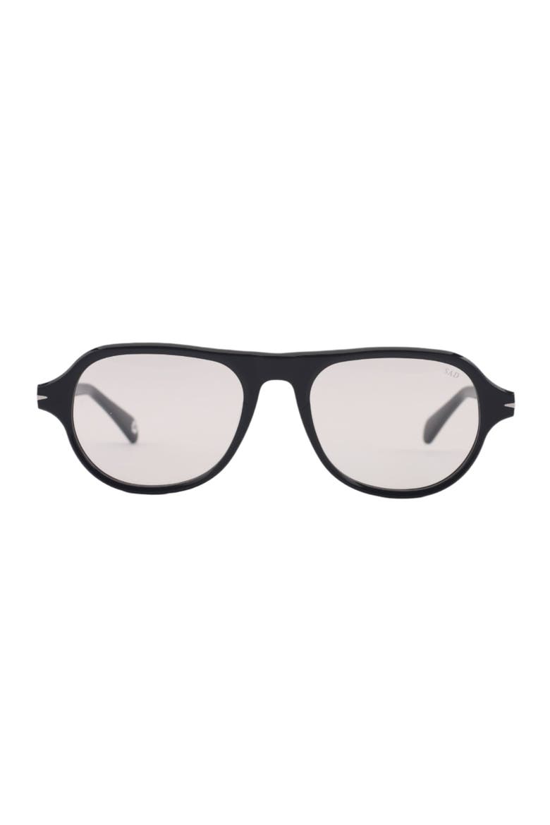 Ash Sunglasses, Main, color, Gloss Black - Blue Light Clear
