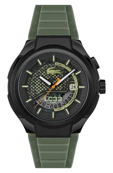 LC33 Hybrid Silicone Strap Watch, 44mm