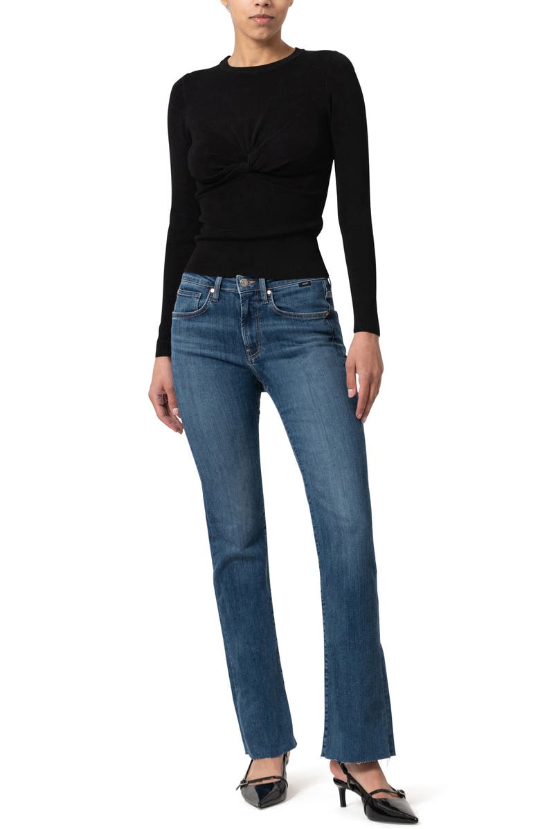 Mavi Jeans Maria Stretch Bootcut Jeans, Alternate, color, Mid Brushed Flex Blue