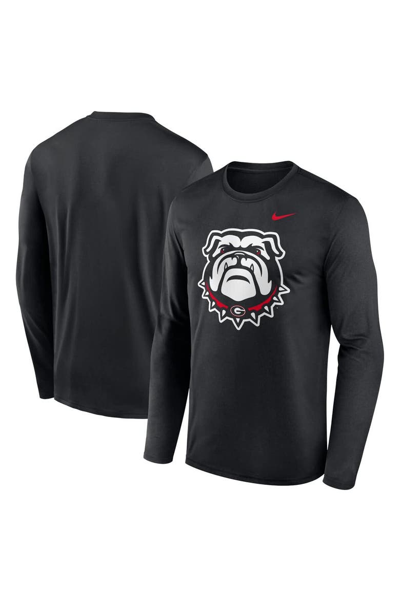 Men's Nike Black Georgia Bulldogs Primetime Alternate Logo Legend Performance Long Sleeve T-Shirt, Main, color, Black