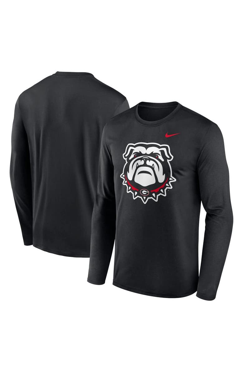 Nike Men's Nike Black Georgia Bulldogs Primetime Alternate Logo Legend Performance Long Sleeve T-Shirt, Main, color, Black