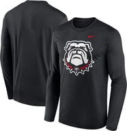 Nike Men's Nike Black Georgia Bulldogs Primetime Alternate Logo Legend Performance Long Sleeve T-Shirt
