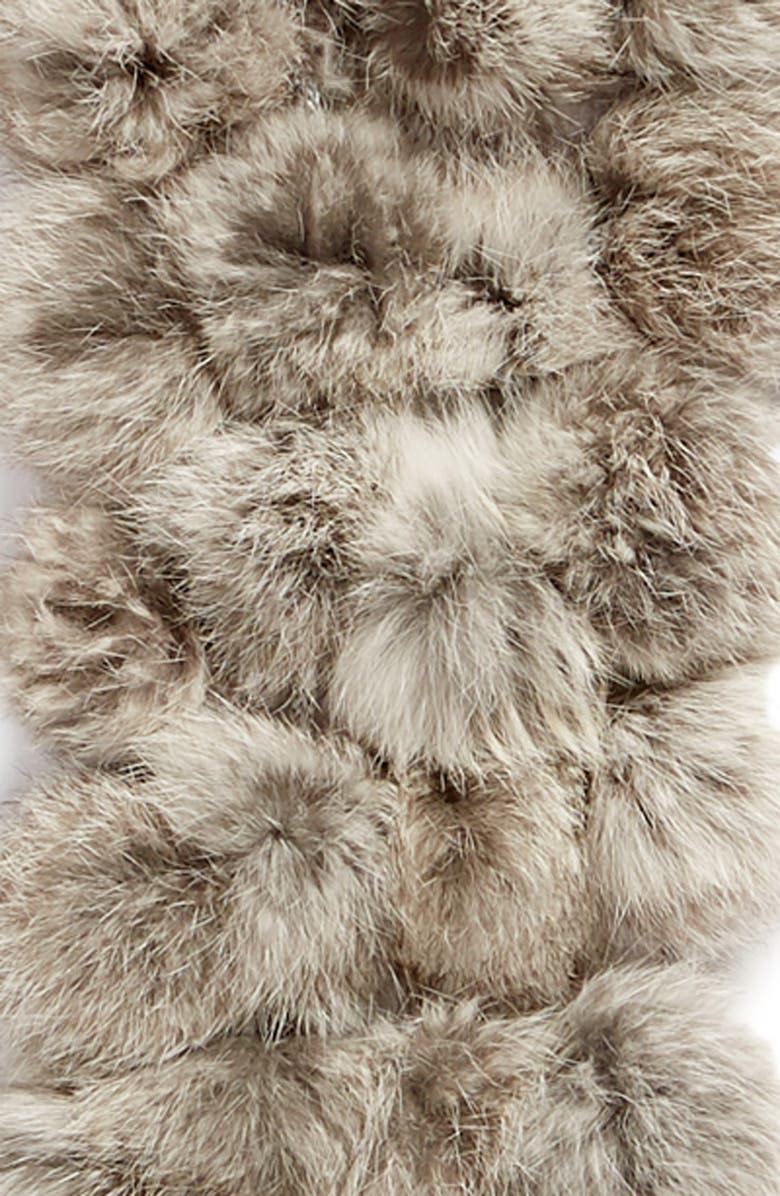 La Fiorentina Genuine Rabbit Fur Scarf, Alternate, color, 
