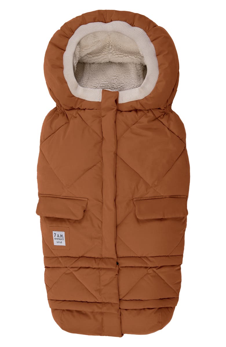 7 A.M. Enfant 212 evolution<sup>®</sup> Extendable Stroller & Car Seat Waterproof Footmuff, Main, color, Spice Quilted