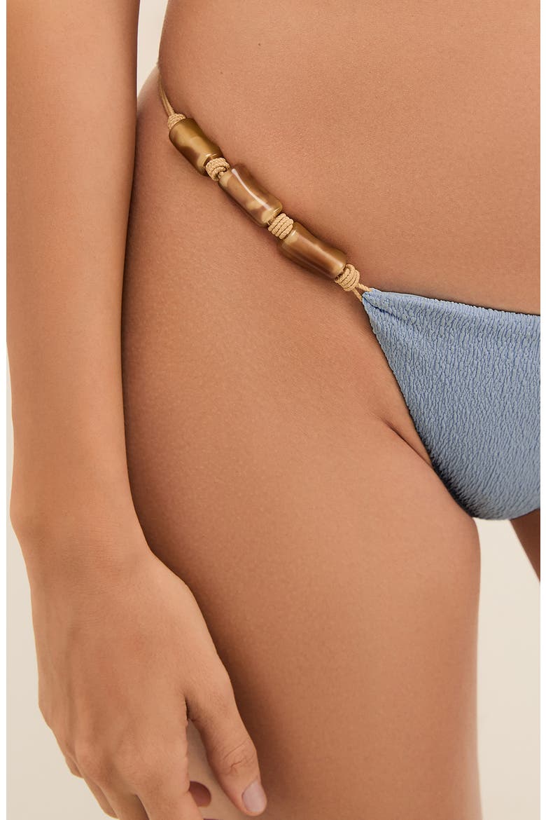 Firenze Lesley Beaded Bikini Bottoms, Alternate, color, BLUE