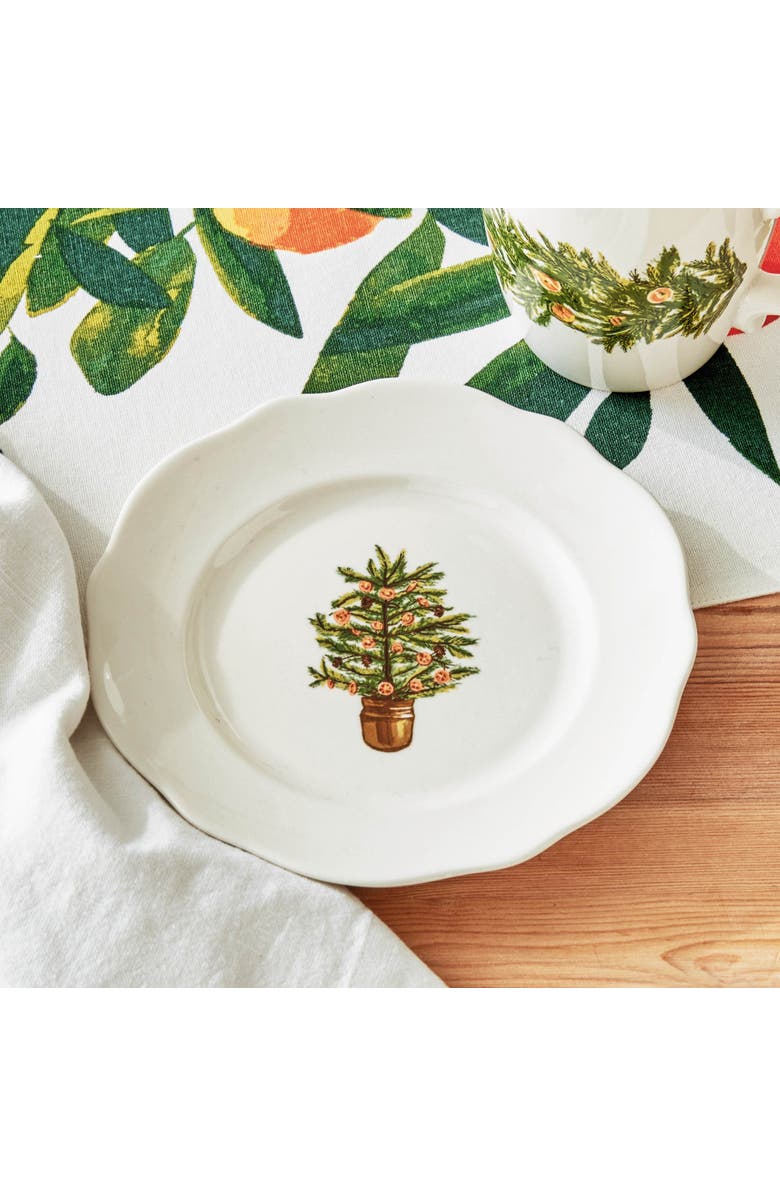 tag Citrus Tree Ceramic Appetizer Plates Multicolor Set, Alternate, color, Multicolored