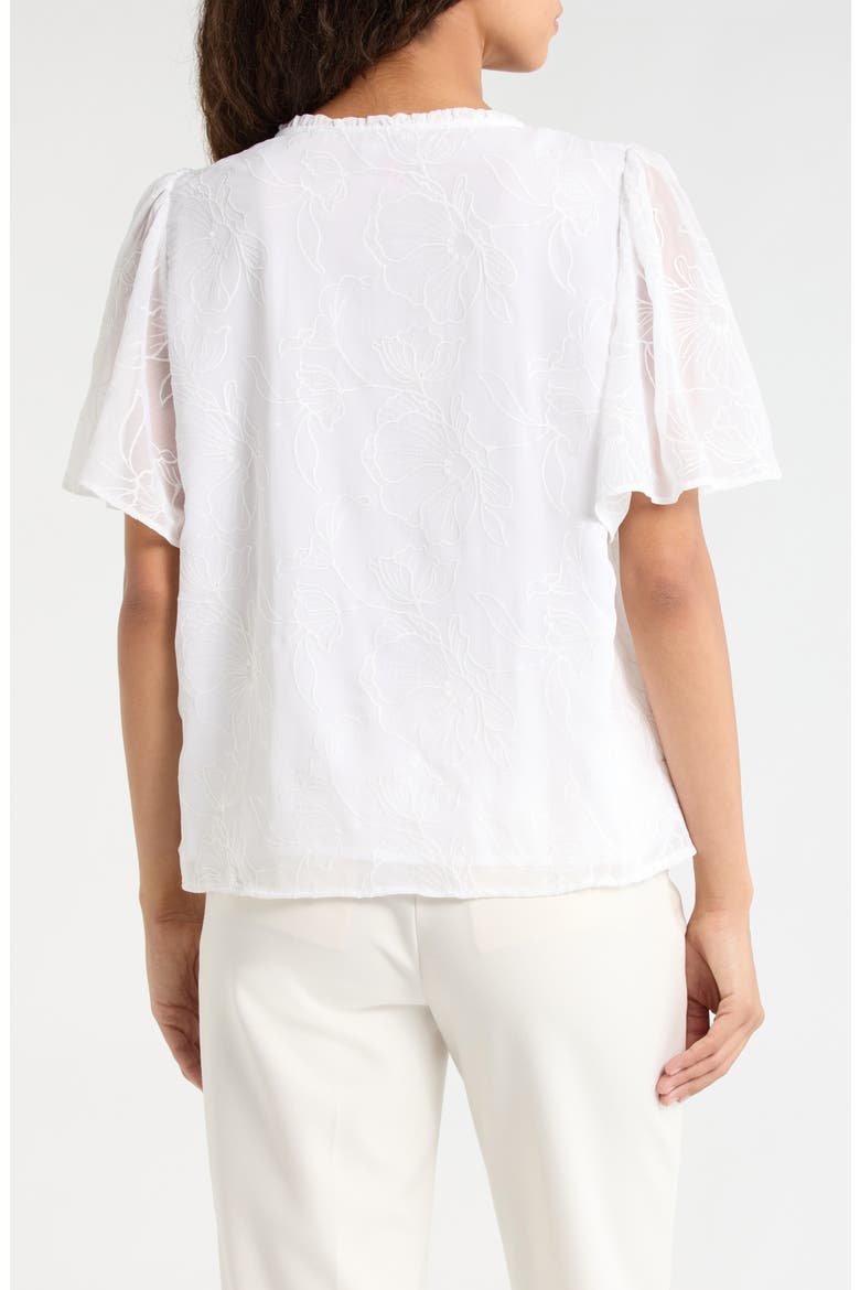 Tie Neck Top, Alternate, color, ULTRA WHITE