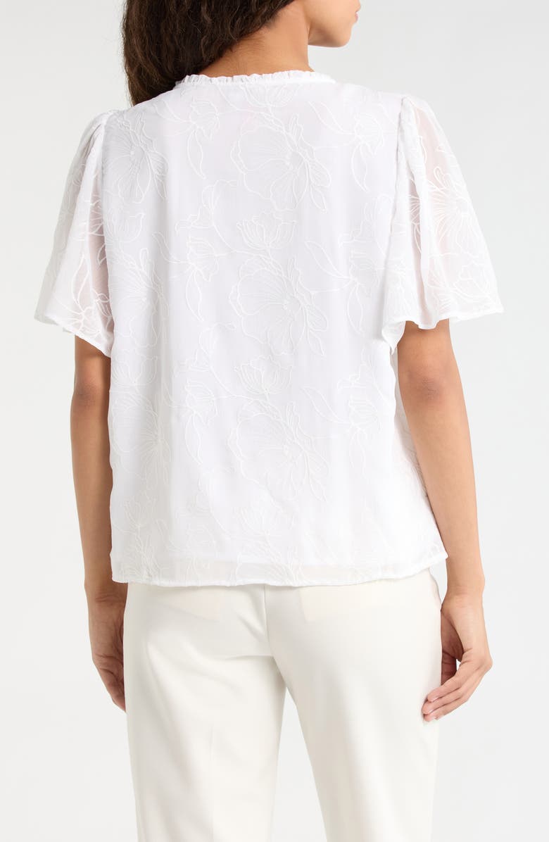 Vince Camuto Tie Neck Top, Alternate, color, Ultra White