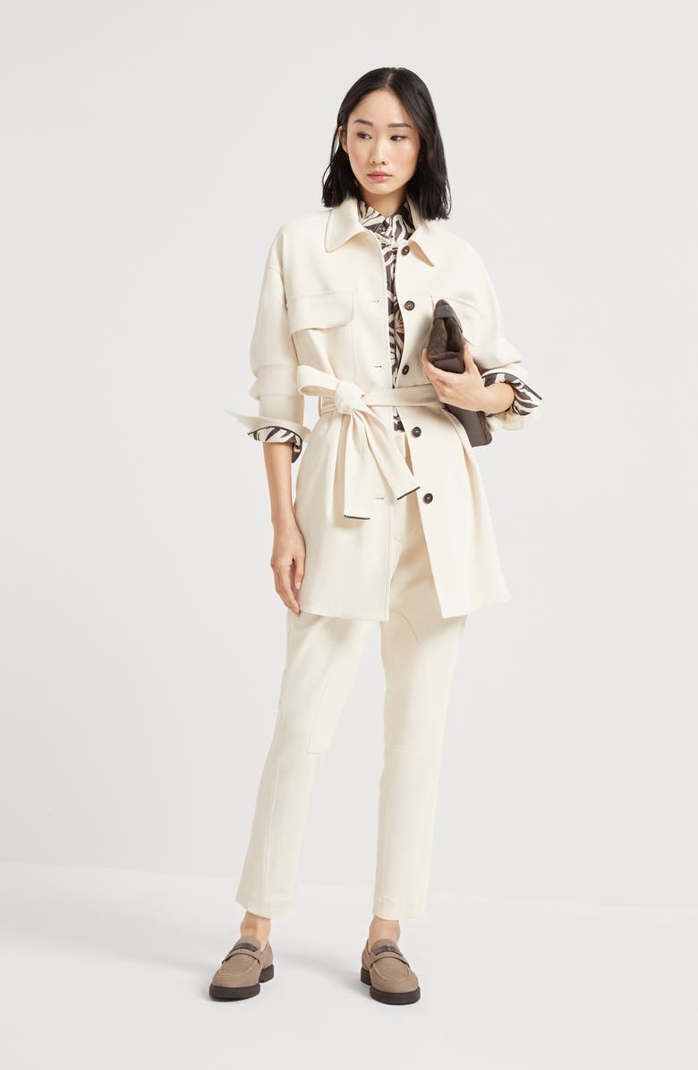 Brunello Cucinelli Equestrian trousers, Alternate, color, Panama