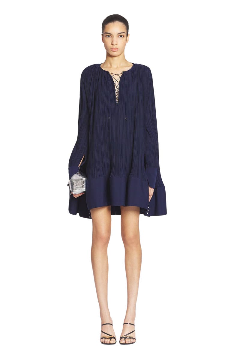 Lanvin Flared Pleated Dress, Alternate, color,